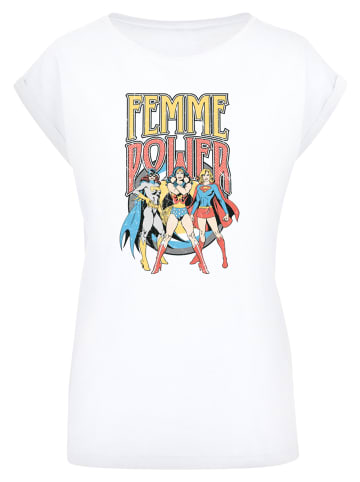F4NT4STIC T-Shirt DC Comics Superhelden Wonder Woman Femme Power in weiß