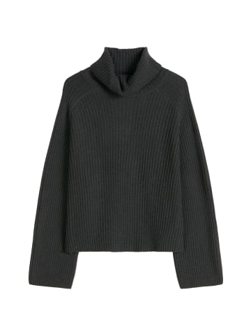 Marc O'Polo Gerippter Rollkragen-Pullover loose in Broken Graphite