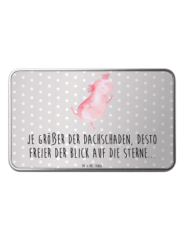 Mr. & Mrs. Panda Dose Axolotl Tanzen mit Spruch in Grau Pastell