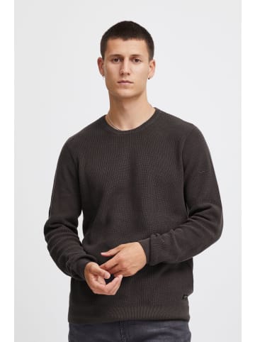 BLEND Strickpullover BHCodford crew pullove 20714336  Pullover mit Rippmuster in Grau