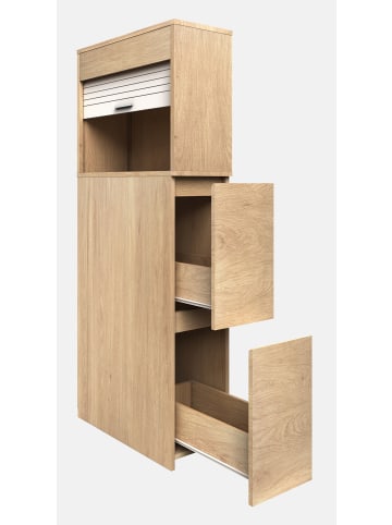 VCM  Holz Badmöbel Nischenschrank Schublade Tasalo in Honig-Eiche