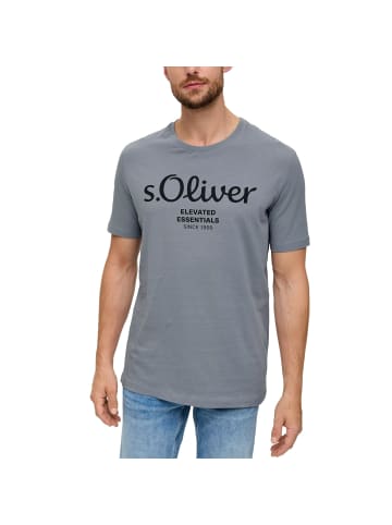s.Oliver T-Shirt 1er Pack in Hellgrau