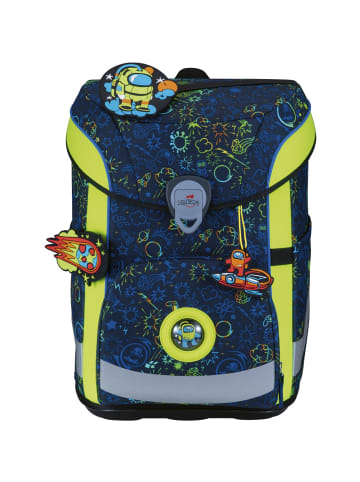 DerDieDas derdiedas Schulranzen Set 5-tlg. ErgoFlex Easy Neon Crazy in blau