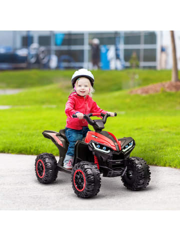 HOMCOM 12V Kinderquad 3-6km/h 3-5 Jahre Rot