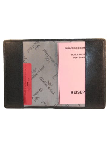 Golden Head Colorado Reisepassetui RFID Leder 10 cm schwarz