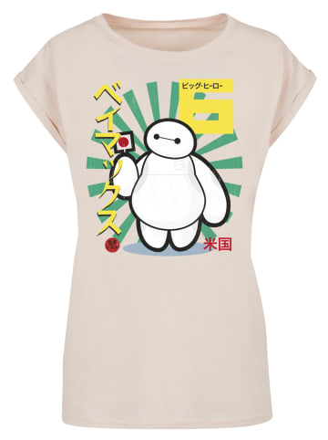 F4NT4STIC Extended Shoulder T-Shirt Big Hero 6 Baymax Lollypop in Whitesand