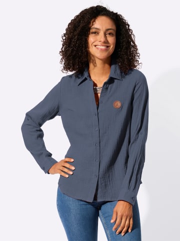 WITT WEIDEN Baumwollbluse in rauchblau