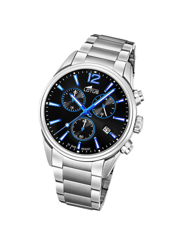 Lotus Chronograph-Armbanduhr Lotus Classic silber groß (ca. 42mm)