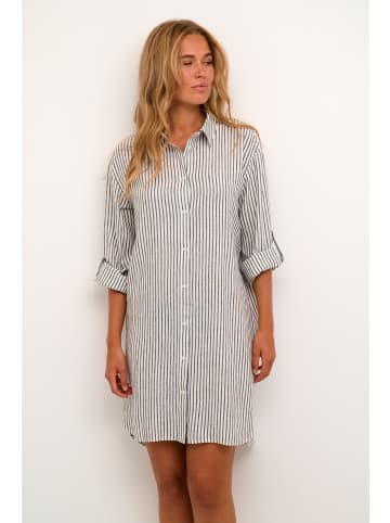 Kaffe Langarm - Hemd KAmilia Loose fit in Chalk/Black Stripe