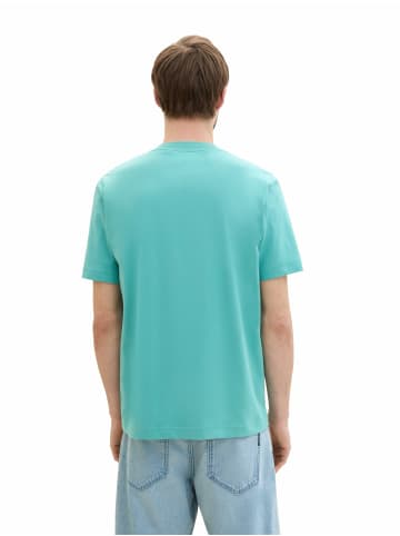 Tom Tailor Knopfleisten T-Shirt für Herren in trkis