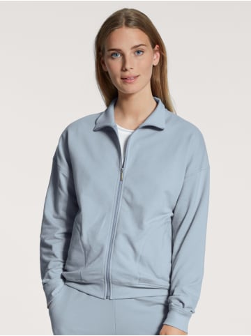 Calida Loung/Sweatjacke mit Reissverschluss in Blue fog