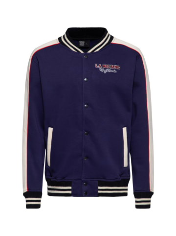King Kerosin King Kerosin College Jacke L.A. Mechanic in dunkelblau