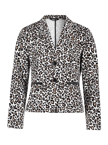 Betty Barclay Kurzblazer mit Animalprint in Weiß/Schwarz