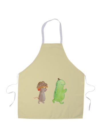 Mr. & Mrs. Panda Küchenschürze Schildkröte Maus ohne Spruch in Gelb Pastell