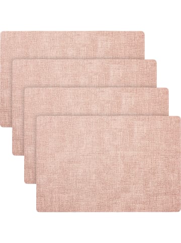 Erwin Müller Tischset 4er-Pack Elvas in rosé