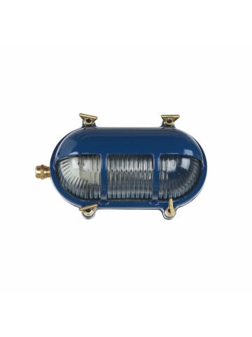 Licht-Erlebnisse Außen Wandlampe (B)21 x (H)13 cm in Blau