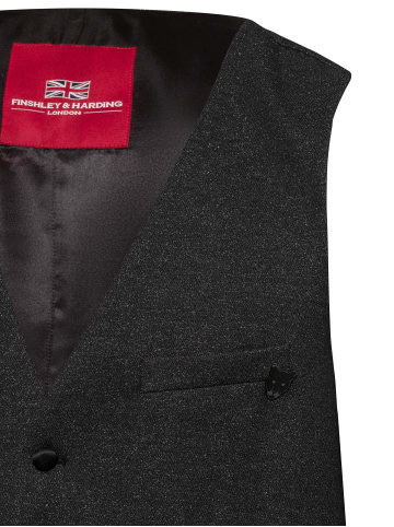 Finshley & Harding London Weste in schwarz - 0001