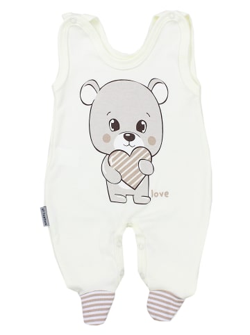TupTam Baby Unisex Strampler-Set mit Aufdruck Spruch 2-tlg in creme