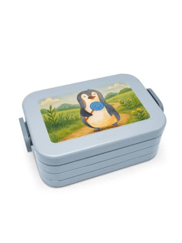 Mr. & Mrs. Panda MEPAL Bentobox Pinguin Lolli Design ohne Spruch in Blau Pastell