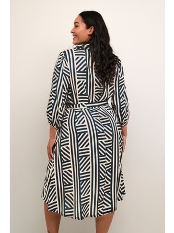 KAFFE curve Kleid KCfia in Sand Dollar Graphic Stripe