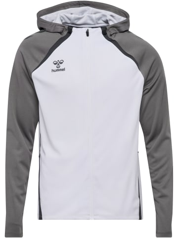 Hummel Reißverschluss Jacke Daumenlöcher Hmllead Herren in WHITE/STEEL GRAY