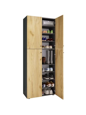 ebuy24 Schuhschrank LonaXXL9DT anthrazit Anthrazit 70 x 39 cm