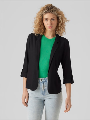 Vero Moda Legeres Blazer Jackett mit Dreiviertel Arm Leichter Sakko in Schwarz