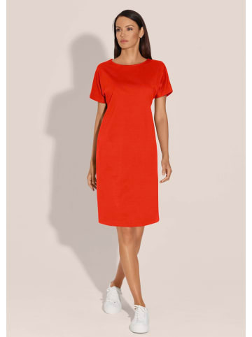 MADELEINE Jerseykleid in angesagter H-Linie in blutorange