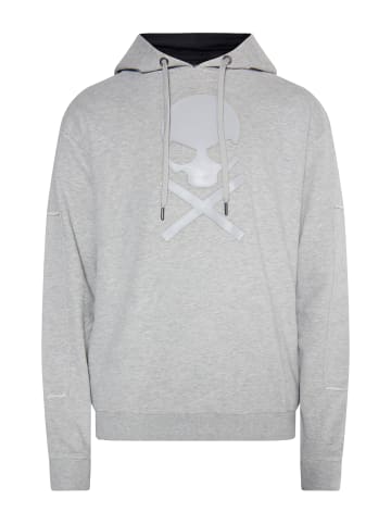 TUFFSKULL Hoodie in Grau Melange