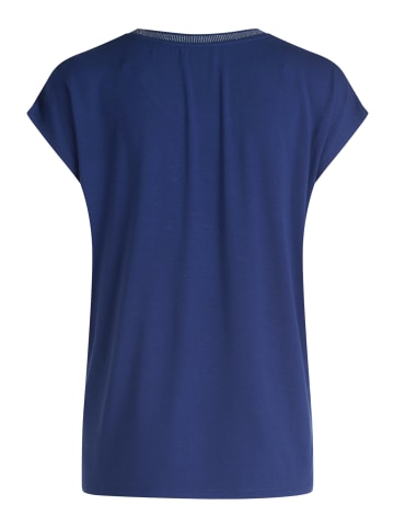 Betty Barclay Blusenshirt mit Aufdruck in Dunkelblau/Weiß