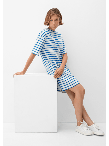 s.Oliver Kleid kurz in Blau-weiß