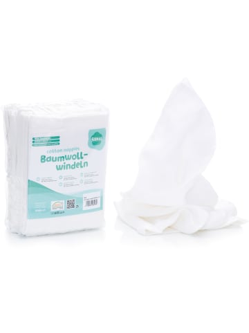 fillikid Baumwollwindeln 10er Pack 80x80 cm weiß Exklusiv