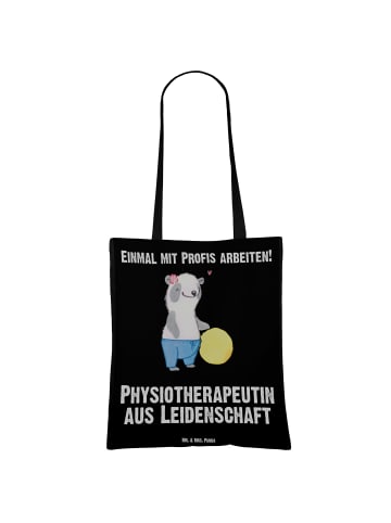 Mr. & Mrs. Panda Shopping Tasche Physiotherapeutin Leidenschaft ... in Schwarz