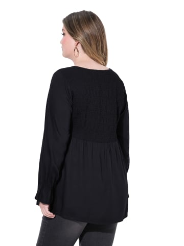 MIAMODA Blusentop in schwarz