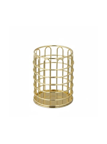 relaxdays Stiftehalter in Gold