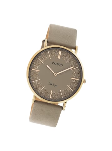 Oozoo Analog-Armbanduhr Oozoo Vintage Series braun groß (ca. 40mm)