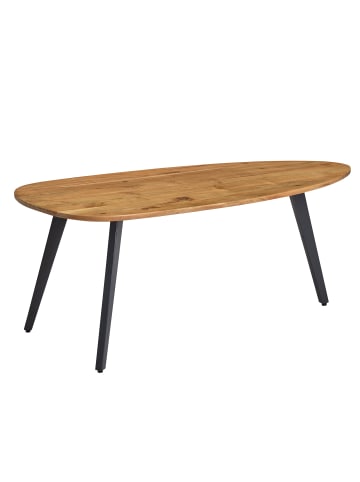 FineBuy Couchtisch in Braun / Akazie / 110x60x45