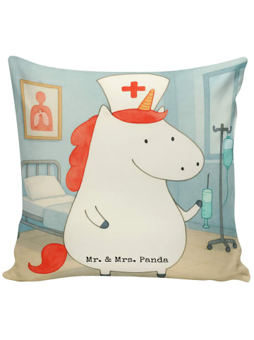 Mr. & Mrs. Panda Sofakissen Einhorn Krankenschwester Design ohne... in Weiß