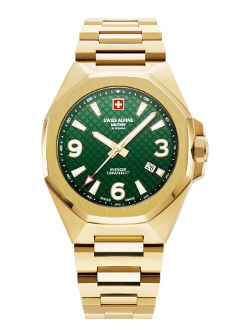 Swiss Alpine Military by Grovana Analoguhr für Herren in gold
