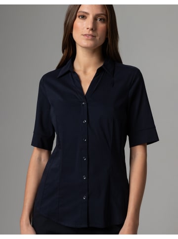 More & More Baumwollstretchbluse in marine