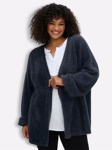 sheego Cardigan in tiefblau