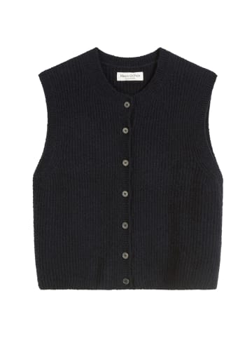Marc O'Polo Ärmellose Strickweste regular in deep night blue