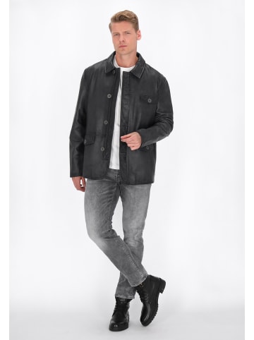 DreiMaster Vintage Men Leather Jacket in grey