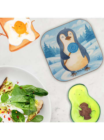 Mr. & Mrs. Panda Untersetzer für Gläser Pinguin Lolli Design ohn... in Weiß