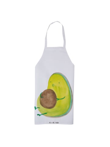 Mr. & Mrs. Panda Kochschürze Avocado Pfeifen ohne Spruch in Weiß