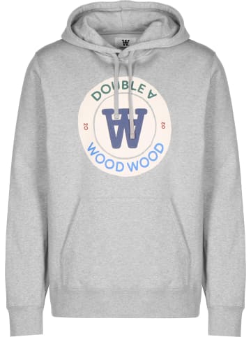WOOD WOOD Kapuzenpullover in grey melange