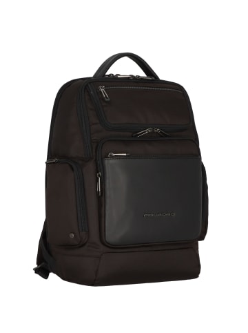 Piquadro S115 Rucksack Leder 43 cm Laptopfach in schwarz