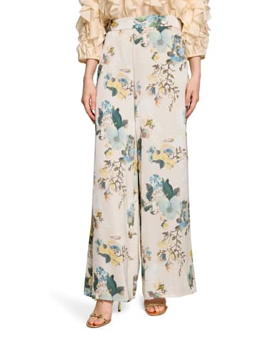 Vera Mont Marlene-Hose mit Blumenprint in Cream/Mint