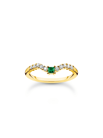 Thomas Sabo Ring in gold, grün