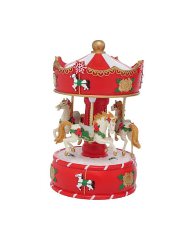 Boltze Weihnachtsmusikdose JOLYNA in Mehrfarben, Ø 10 x (H) 17 cm
